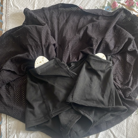 Black mesh Skort - Picture 4 of 4